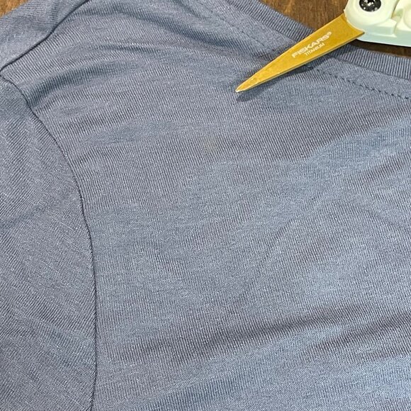 Asos Low Back Mini Dress Women's Size 4 Blue Periwinkle Viscose Long Sleeves - Picture 5 of 12